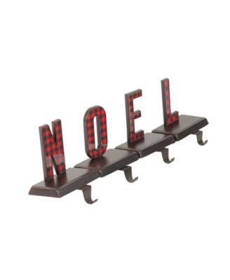 Buffalo Plaid Noel Christmas Stocking Holder