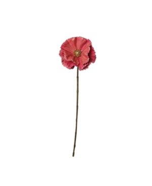 Northlight Poppy Flower Artificial Christmas Stem In Pink