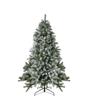 Northlight Pre-Lit Flocked Winter Park Fir Artificial Christmas Tree
