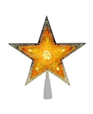 Northlight Pre-lit Crystal Point Star Christmas Tree Topper In Gold