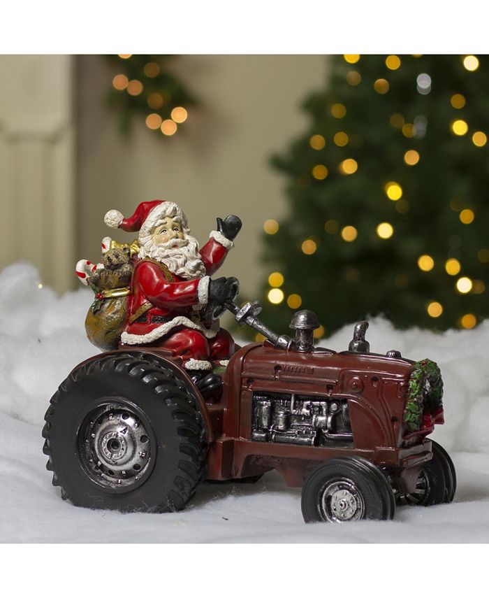 Northlight Rustic Santa Claus on Tractor Tabletop Christmas Figure Macy's