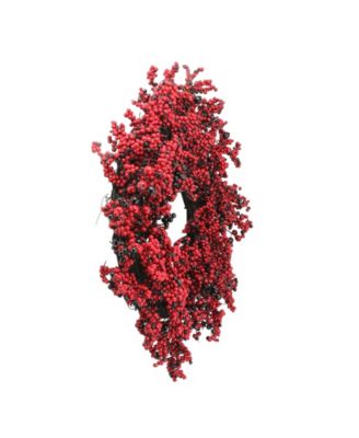 Artificial Berry Christmas Wreath-Unlit