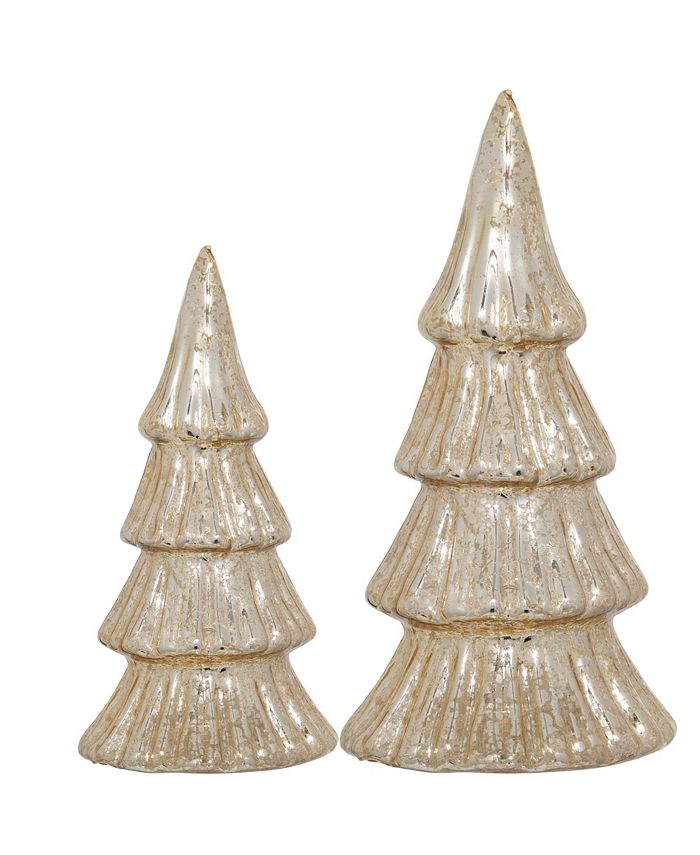 Home Essentials Holiday Gold Trees, Set of 2 - Macy's