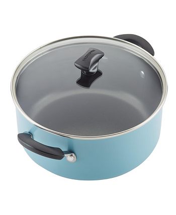 Farberware 15-Piece Aqua Cookware Set with Lids Blue