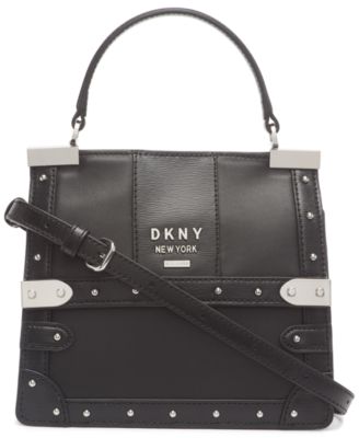 dkny louise leather satchel