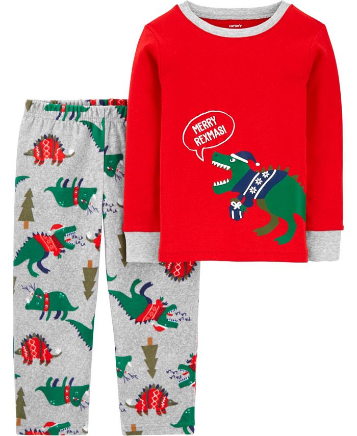 Carters dinosaur top christmas pajamas