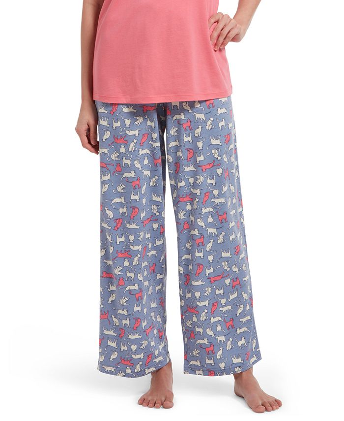 HUE Printed Classic Pajama Capri Pant