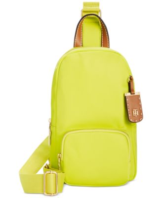 tommy hilfiger yellow backpack