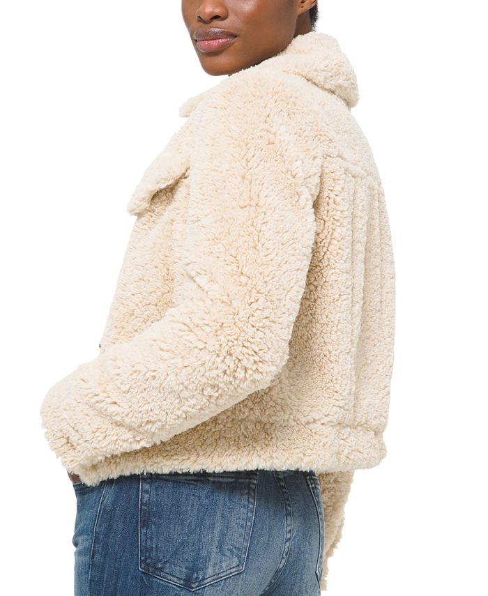 Michael kors sherpa hoodie Clearance