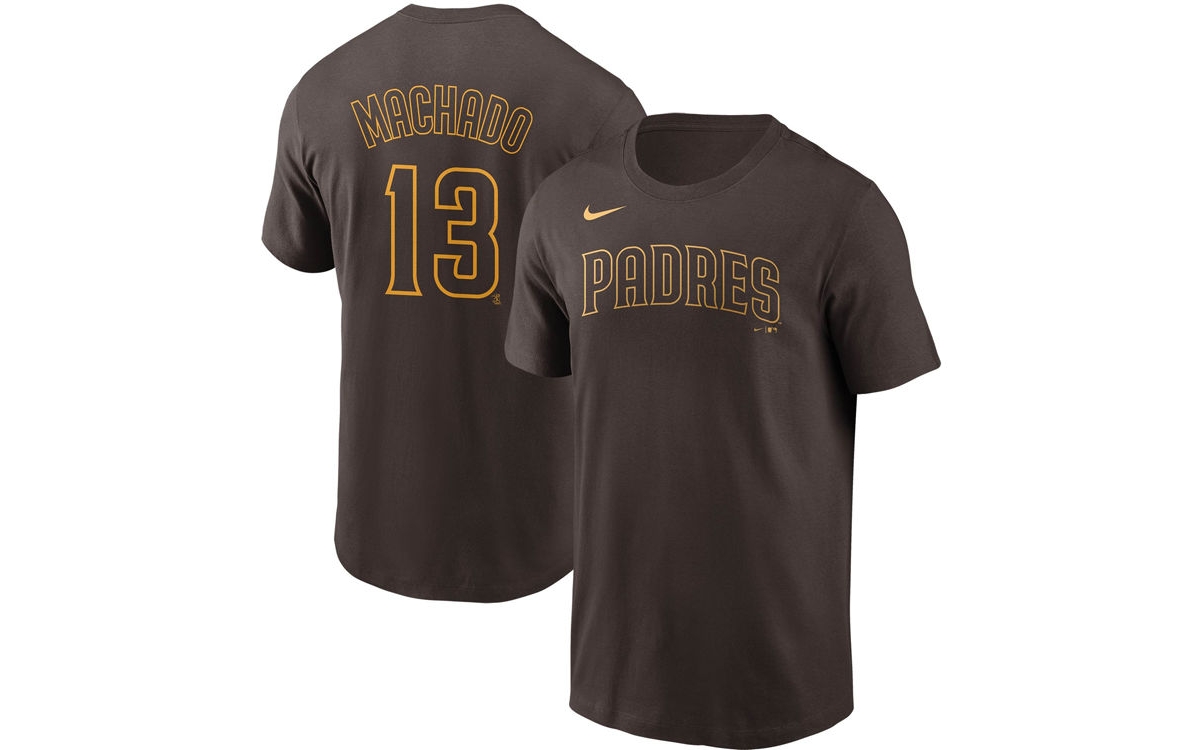 Nike San Diego Padres Men's Name and Number Player T-Shirt Manny Machado