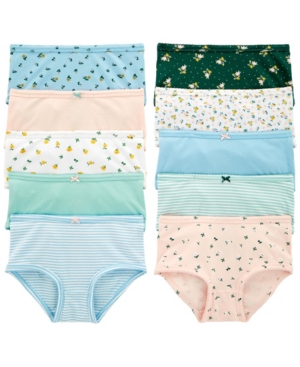 image of Carter-s Little Girls Stretch Cotton Undies Pack of 10