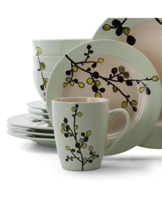 Retro Bloom 16 Pc. Dinnerware Set, Service for 4