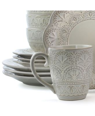 Lace 16 Pc. Dinnerware Set, Service for 4