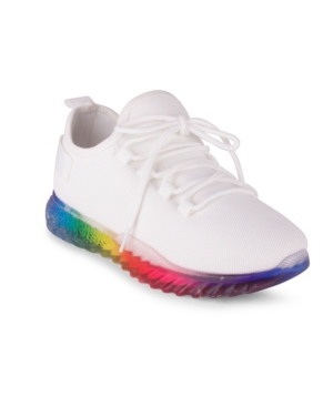 image of Wanted Women-s Affinity Lace Up Rainbow Sole Sneakers Women-s Shoes