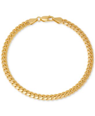 Macy's Men's Cuban Link Bracelet & Reviews - Bracelets - Jewelry ...