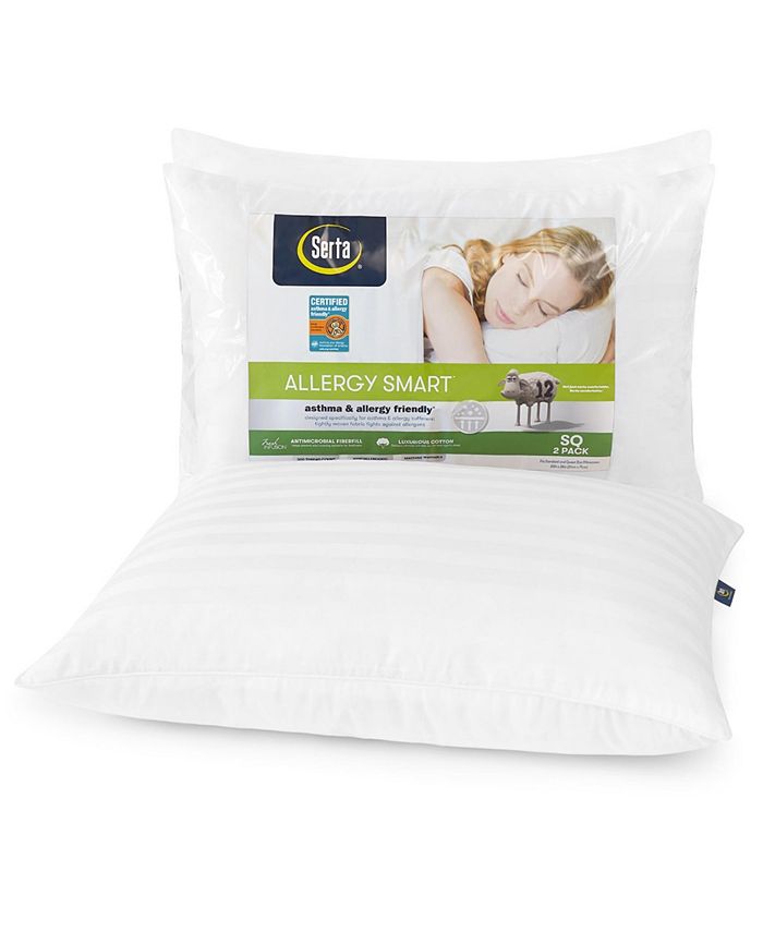 Serta Allergy Smart AAFA Certified Pillow 2Pack, Standard/Queen Macy's