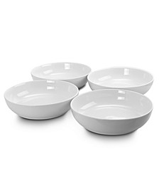 Home Extra Wide 8.5" Stoneware Dinner and Serving Bowls, Set of 4