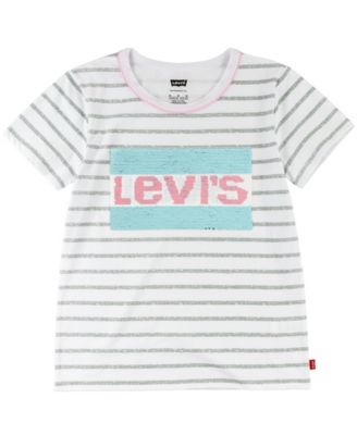 Little Girls Sequin Sportswear Logo T-Shirt