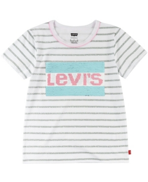 Levi's Little Girls Sequin Sportswear Logo T-Shirt