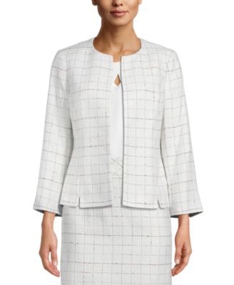 petite plaid blazer