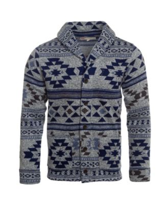 Levi's Men's Printed Sweater Knit Fleece Cardigan - Macy's