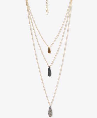 ネックレス・ペンダント LAZY DAWN layered chain necklace Multi Layered Chains Necklace Set, Layered Silver Necklace