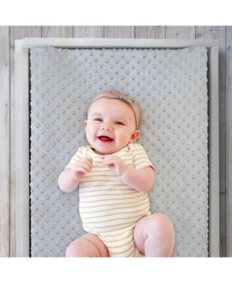 2 Pack Minky Dot Solid Changing Pad Covers
