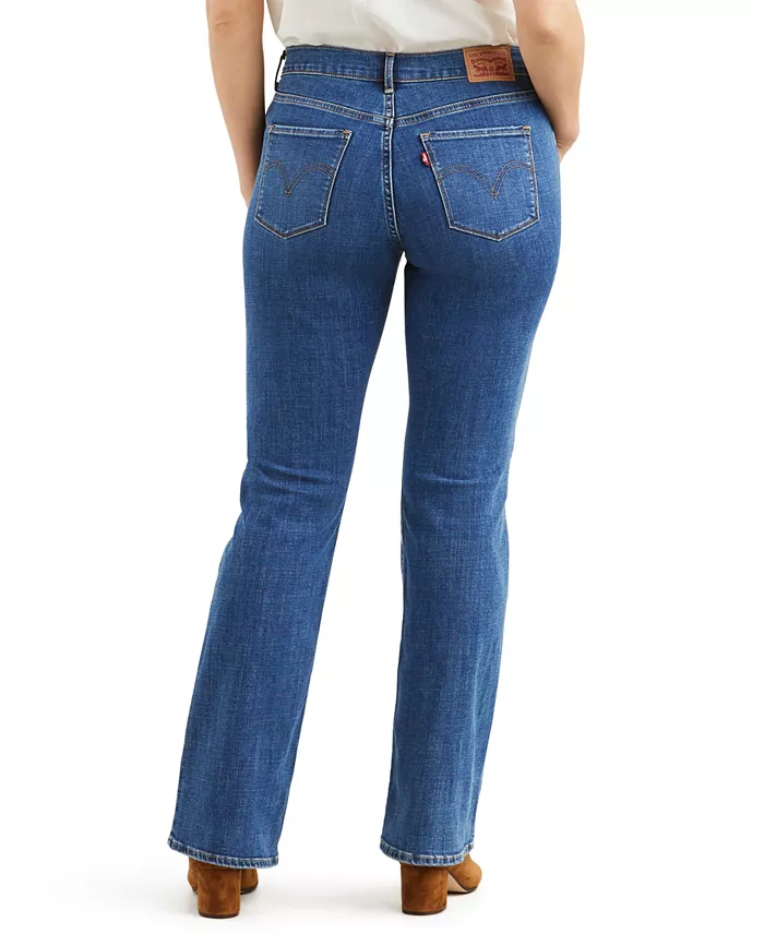 Women's Casual Classic Mid-Rise Bootcut Jeans - thumbnail 3