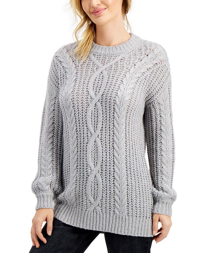 WYNTER CableKnit Tunic Sweater Macy's