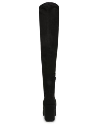 steve madden thigh high flat boots