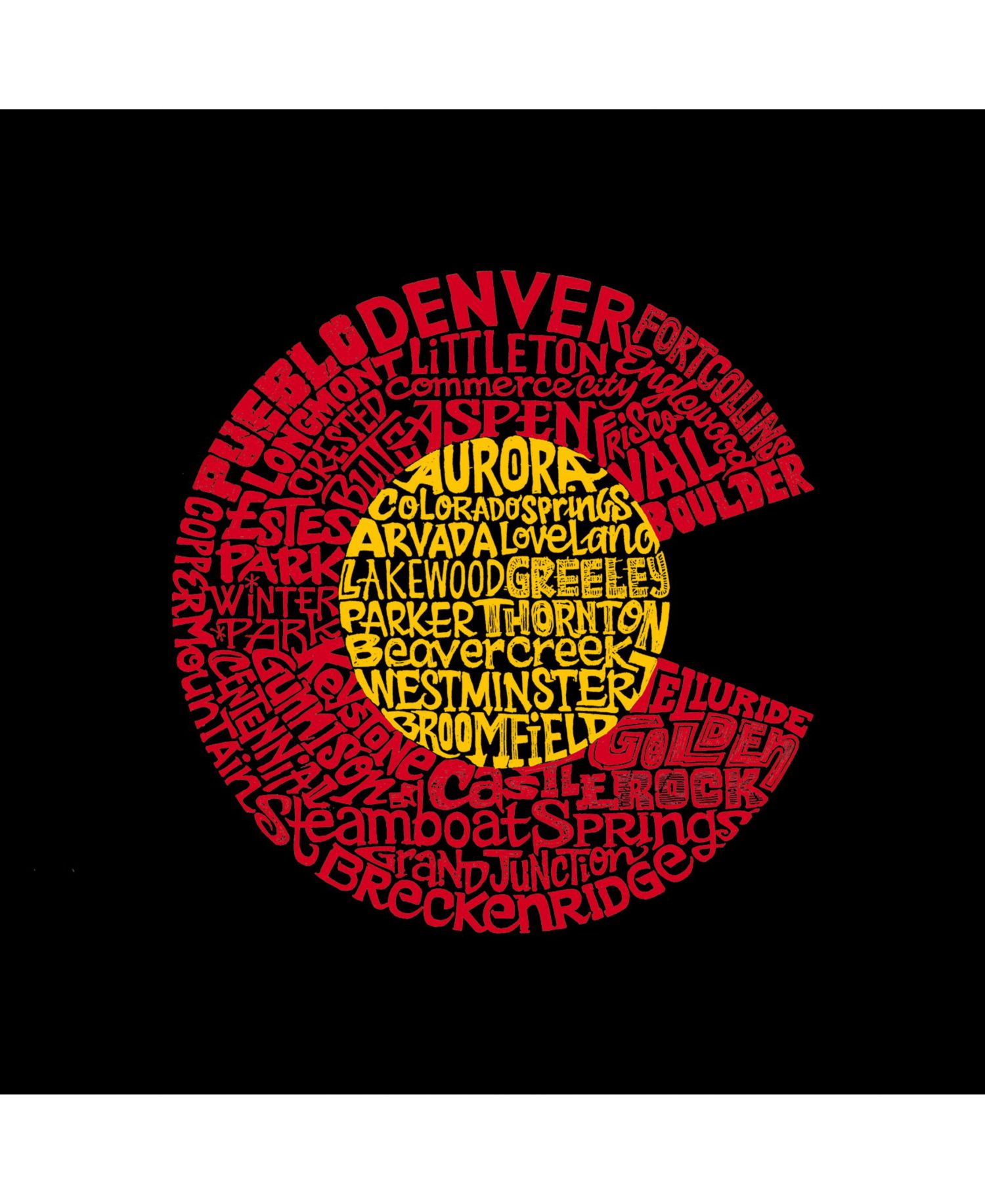 Men's Word Art Colorado Crewneck Sweatshirt