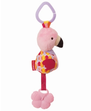 Skip Hop Bandana Buddies Chime Teether Toy - Flamingo