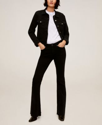 mango black denim jacket