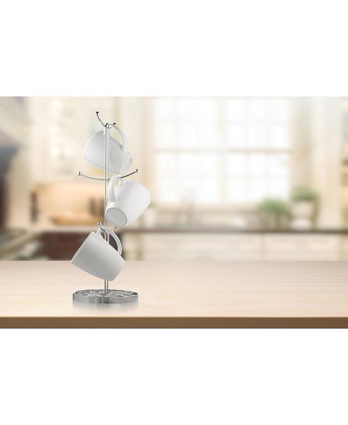 HomeIT Chrome Mug Tree Holder High Quality Mug Rack Macy's