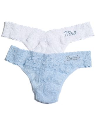 Hanky Panky Bride & Mrs Signature Lace Original Rise Thong 2-Pack Gift Set 48BRIBX
