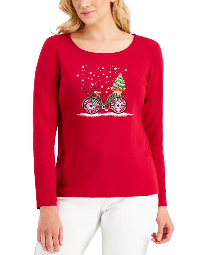 Karen scott embellished tops deals