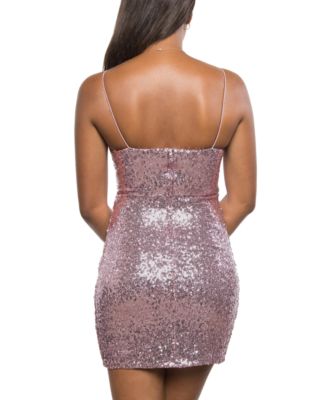 B Darlin Juniors' Sequined Bodycon Dress - Macy's