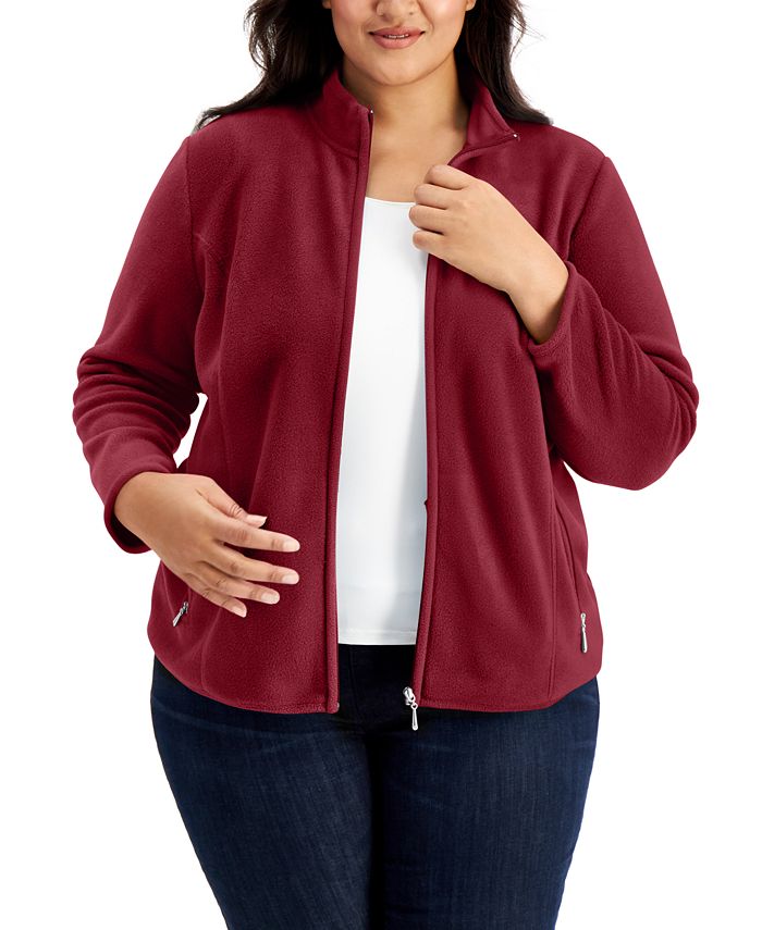 Karen Scott Plus Size Zeroproof Jacket, Created for Macy's & Reviews