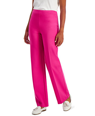 Charter Club Petite Ponté-Knit Pull-On Pants, Created for Macy's - Macy's