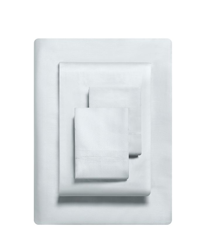 Vera Wang Solid Cotton Sateen T800 4 Piece Sheet Set, Queen Macy's