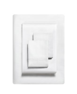 Solid 800 Thread Count Cotton Sateen 4 Piece Sheet Set, Queen