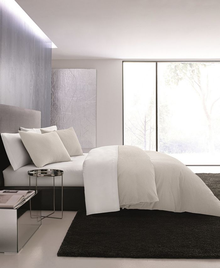 Vera Wang Waffle Pique King Duvet Cover Set Macy's
