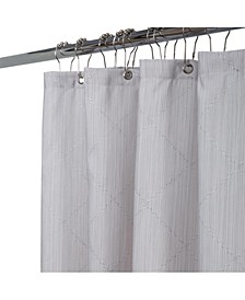 Jacquard Weave Diamond Design Shower Curtain
