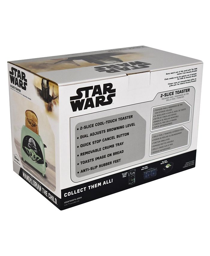 Uncanny Brands Star Wars The Mandalorian The Child 2Slice Toaster