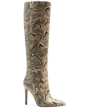 image of Vince Camuto Women-s Fendels Wide-Calf Stiletto Boots Women-s Shoes
