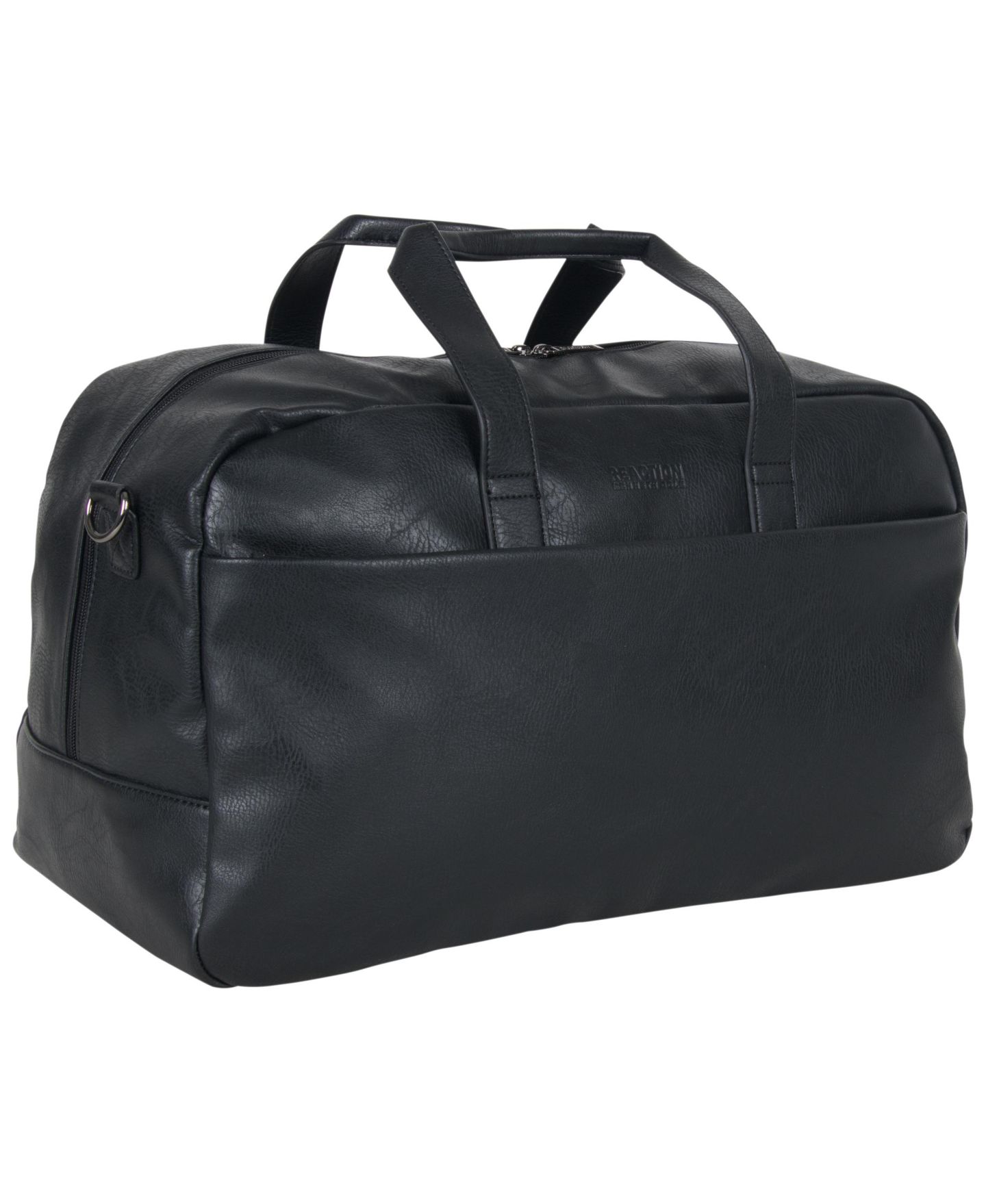Чемоданы Kenneth Cole Reaction 20" Faux Leather Lightweight Carry-On Travel Duffel, цвет: Чёрный — фото 4