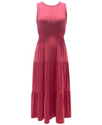 Style & Co Tiered Sleeveless Dress, Created for Macy's - Macy's