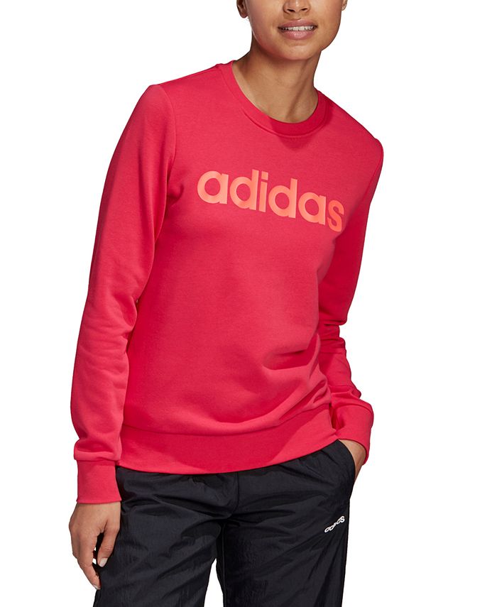 adidas Women's Essentials Linear Logo Sweatshirt & Reviews - Tops - Women -  Macy's
