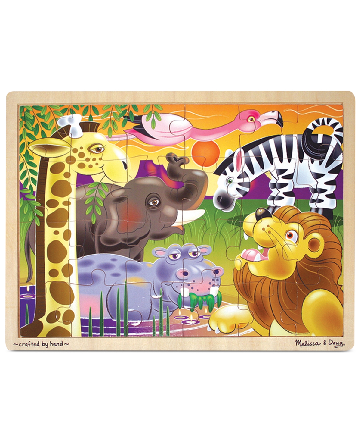 Melissa & Doug Kids Toy, African Plains 24-piece Jigsaw Puzzle In Multi