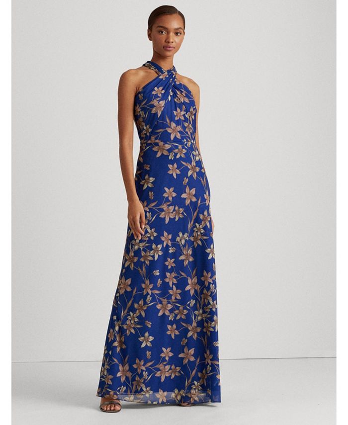 Lauren Ralph Lauren Floral Satin Gown & Reviews - Dresses - Women - Macy's
